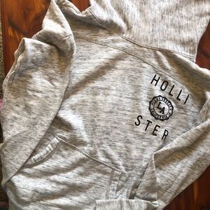 Hollister Light Gray Pullover Women’s Hoodie Size Small